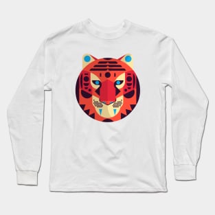 Geometric Tiger Long Sleeve T-Shirt